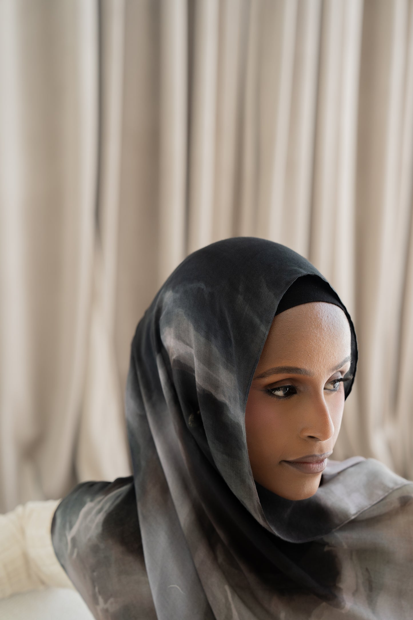 Onyx Marble - Printed Modal Hijab