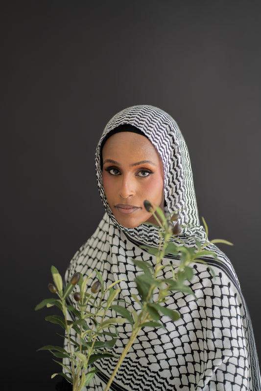 Keffiyeh - Printed Modal Hijab