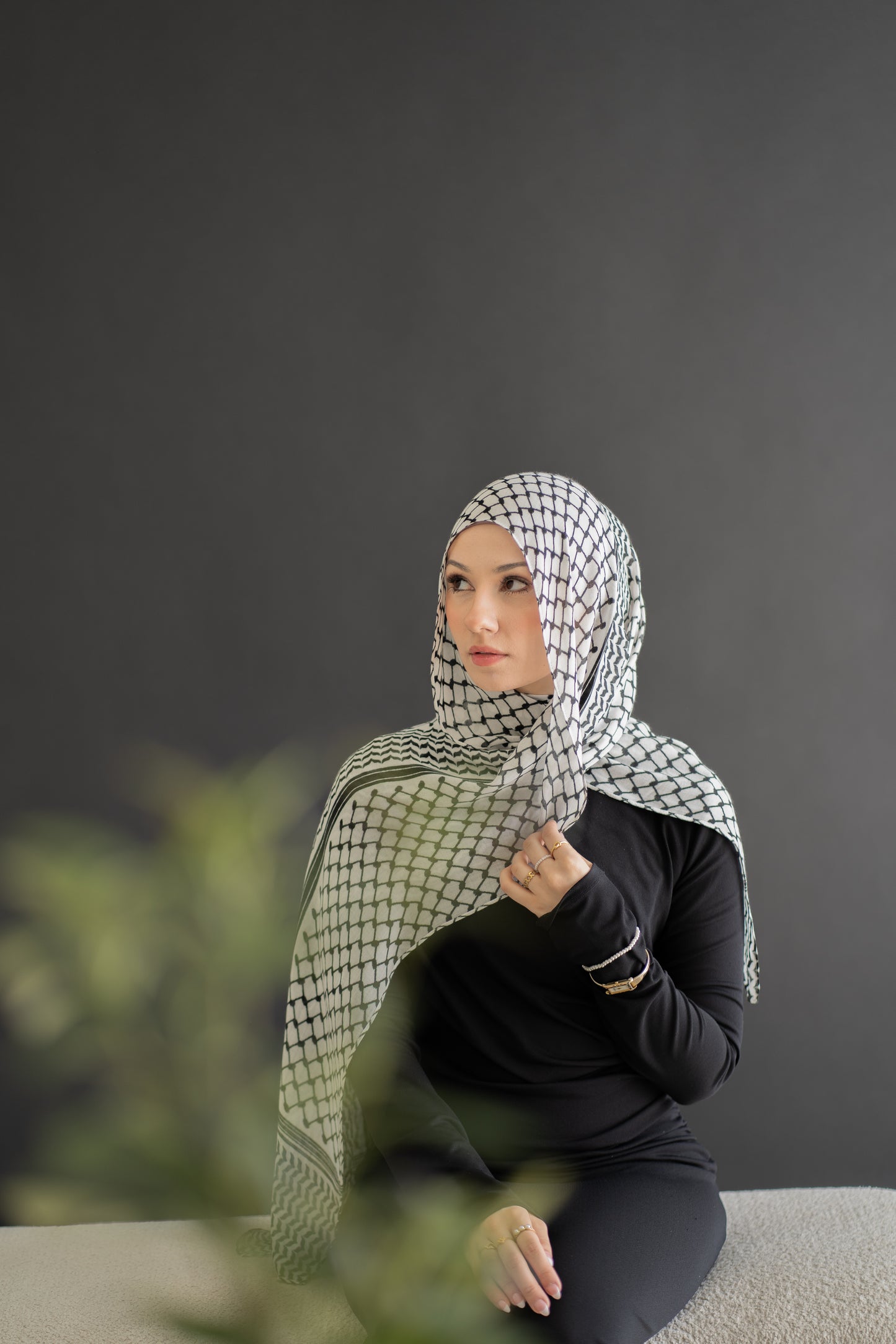 Keffiyeh - Printed Modal Hijab